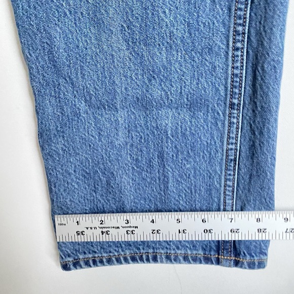 Abercrombie Fitch High Rise Loose Jeans Women 25 Blue Middle Wash Casual Relaxed - Picture 10 of 10